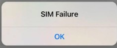 SIM card failure